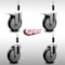 Service Caster 5'' SS Black Poly Swivel 7/8'' Expanding Stem Caster Set 2 Total Lock Brakes, 4PK SCC-SSEXTTL20S514-PPUB-BLK-2-S-2-78 - alternate 4